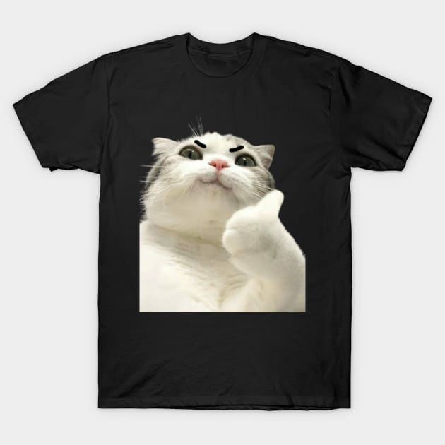 funny meh cat T-Shirt by ezzobair